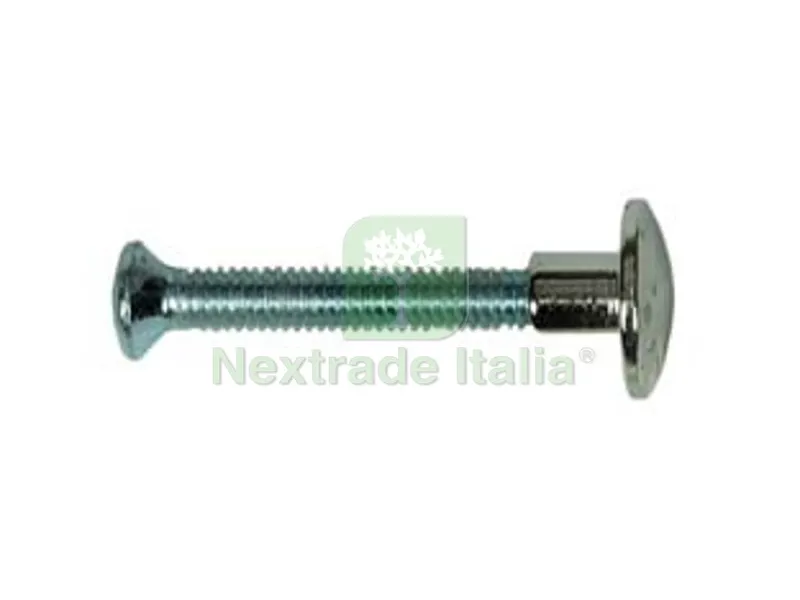100PZ NOTTOLINO OTTONE NICHELATO CON VITE vite ? mm.4x30 — Serrature e cilindri — rif. FERX.FER75237