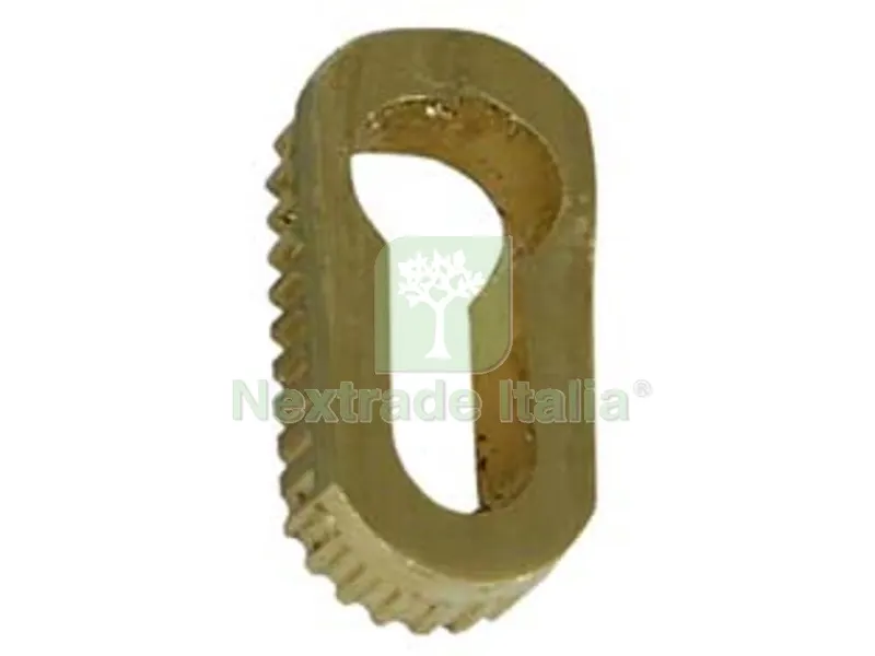 100PZ Bocchette Incasso Ovali per Mobili in Ottone Lucido - mm.11x5x20h. — Ferramenta per legno e mobili — rif. FERX.FER75886
