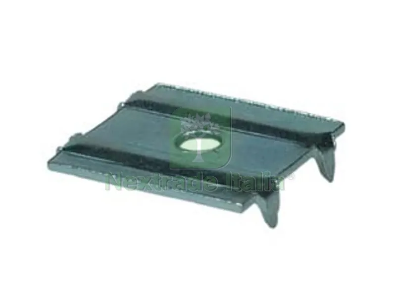 500PZ PIASTRINA FERMASCHIENALE A QUATTRO PUNTE - mm.21x17x4h. — Piastre e angolari — rif. FERX.FER77408