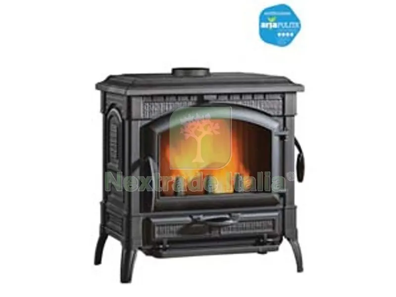 Stufa a Legna Isotta 16 11,9 KW Antracite - misure cm.79x66x77,5h. pes kg.205 — Stufe e camini — rif. FERX.FER78207 Stufa a Legna Isotta 16 11,9 KW Antracite - misure cm.79x66x77,5h. pes kg.205 — Stufe e camini — rif. FERX.FER78207