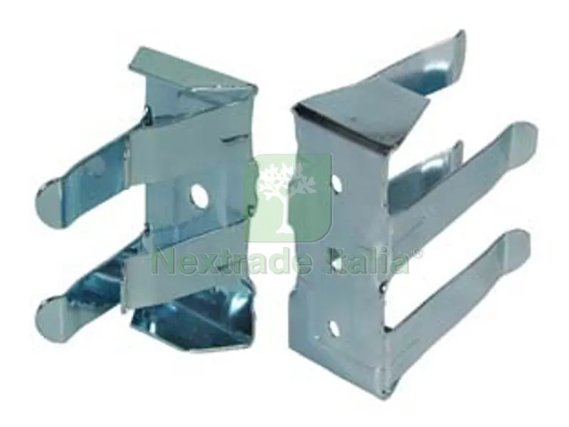 50PZ Gancio per Applicazione Zoccolo Cucine - mm.30x55h. — Ferramenta per legno e mobili — rif. FERX.FER78320