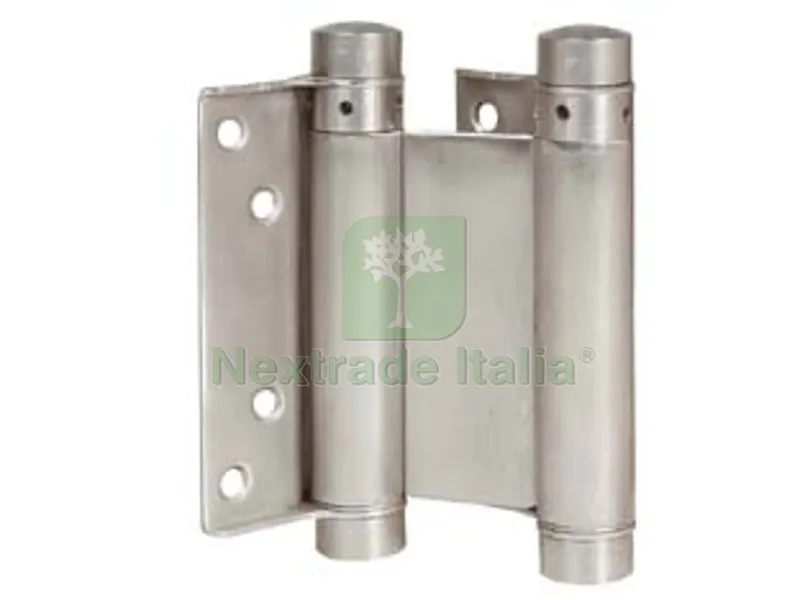 Cerniere a Molla Tipo "bommer" Acciaio Nichelato ART.101 - mm.75 — Cerniere e cardini — rif. FERX.FER81269