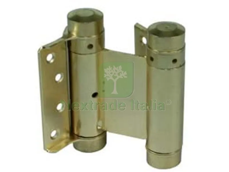 Cerniere a Molla Tipo "bommer" Acciaio Ottonato ART.101 - mm. 75 — Cerniere e cardini — rif. FERX.FER81306