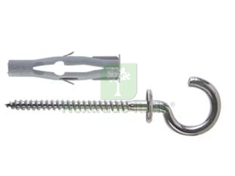 25PZ Tassello in Nylon Occhiolo Aperto "FU-R" - ? mm.8x50 occhiolo mm.4,5x83 — Tasselli e ancoraggi — rif. FERX.FER81856 25PZ Tassello in Nylon Occhiolo Aperto "FU-R" - ? mm.8x50 occhiolo mm.4,5x83 — Tasselli e ancoraggi — rif. FERX.FER81856