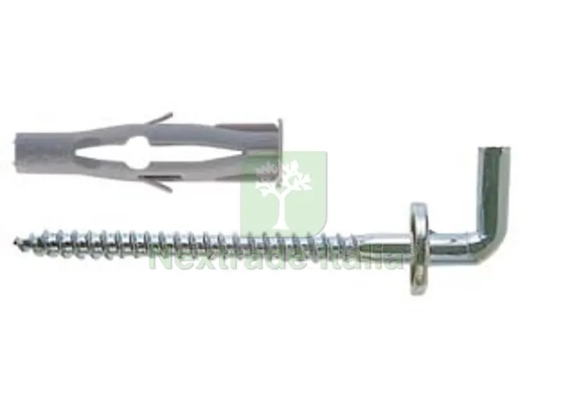 25PZ Tassello in Nylon con Gancio "FU-H" - ? mm.6x35 gancio mm.3,5x48 — Tasselli e ancoraggi — rif. FERX.FER81863 25PZ Tassello in Nylon con Gancio "FU-H" - ? mm.6x35 gancio mm.3,5x48 — Tasselli e ancoraggi — rif. FERX.FER81863