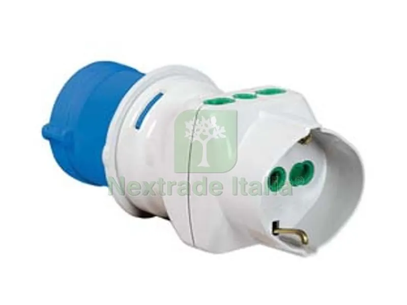 Adattatore Industriale con Spina CEE IP44 e Prese Bipasso e Schuko - 16A 73090 — Illuminazione — rif. FERX.FER82624 Adattatore Industriale con Spina CEE IP44 e Prese Bipasso e Schuko - 16A 73090 — Illuminazione — rif. FERX.FER82624