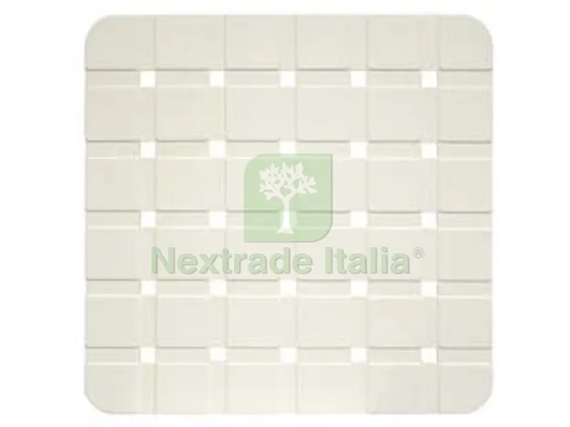 2PZ PEDANA PER DOCCIA IN PLASTICA BIANCA "ELITE" - cm.58x58 — Irrigazione — rif. FERX.FER83065