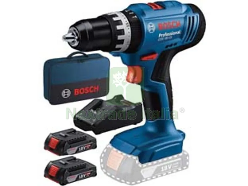 TRAPANO AVVITATORE 2 BATTERIE LITIO 18V PERCUSS. (GSB 18V-25) — Trapani e avvitatori — rif. FERX.FER84963