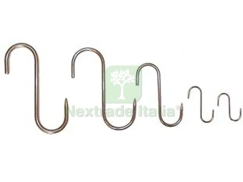 10PZ GANCIO INOX DA MACELLAIO 1 PUNTA - ? mm.6x180 — Punte, frese e dischi — rif. FERX.FER206464 10PZ GANCIO INOX DA MACELLAIO 1 PUNTA - ? mm.6x180 — Punte, frese e dischi — rif. FERX.FER206464