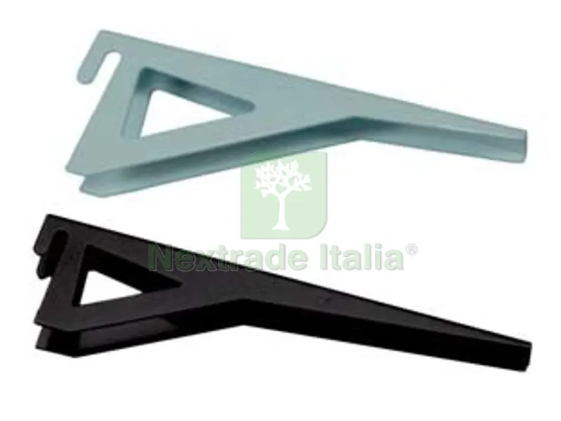 10PZ Mensole Reggipiano per Cremagliera - mm.150 nero portata kg.50 — Ferramenta per legno e mobili — rif. FERX.FER86943