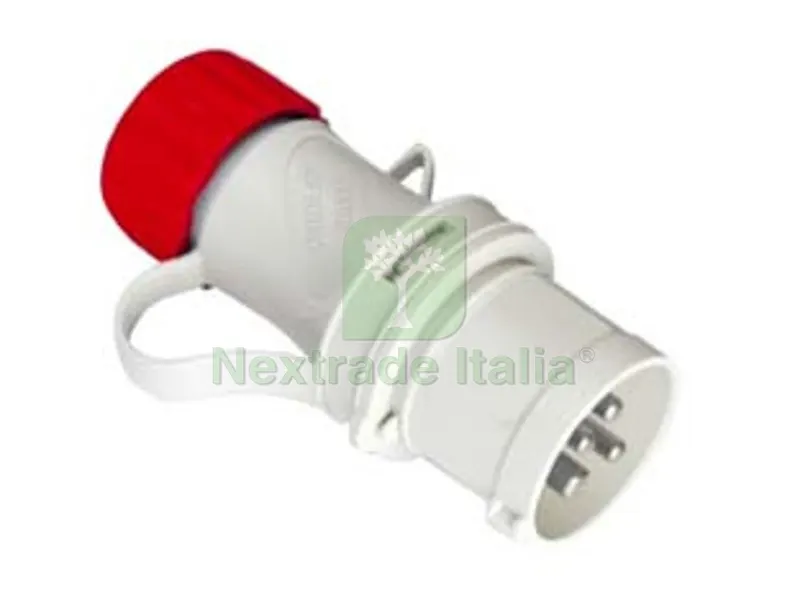 SPINA INDUSTRIALE VOLANTE ROSSA 3P+T CEE IP44 - 32A colore rosso 70124 — Interruttori e prese — rif. FERX.FER87223 SPINA INDUSTRIALE VOLANTE ROSSA 3P+T CEE IP44 - 32A colore rosso 70124 — Interruttori e prese — rif. FERX.FER87223