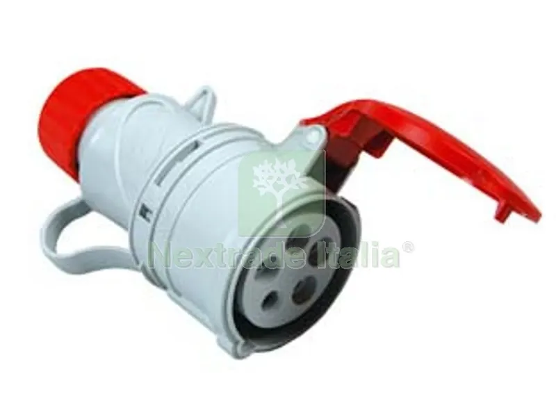Presa Industriale Volante Argo Rossa 3P+T+N CEE 309 IP44 - 16A colore rosso 71105 — Interruttori e prese — rif. FERX.FER87254 Presa Industriale Volante Argo Rossa 3P+T+N CEE 309 IP44 - 16A colore rosso 71105 — Interruttori e prese — rif. FERX.FER87254