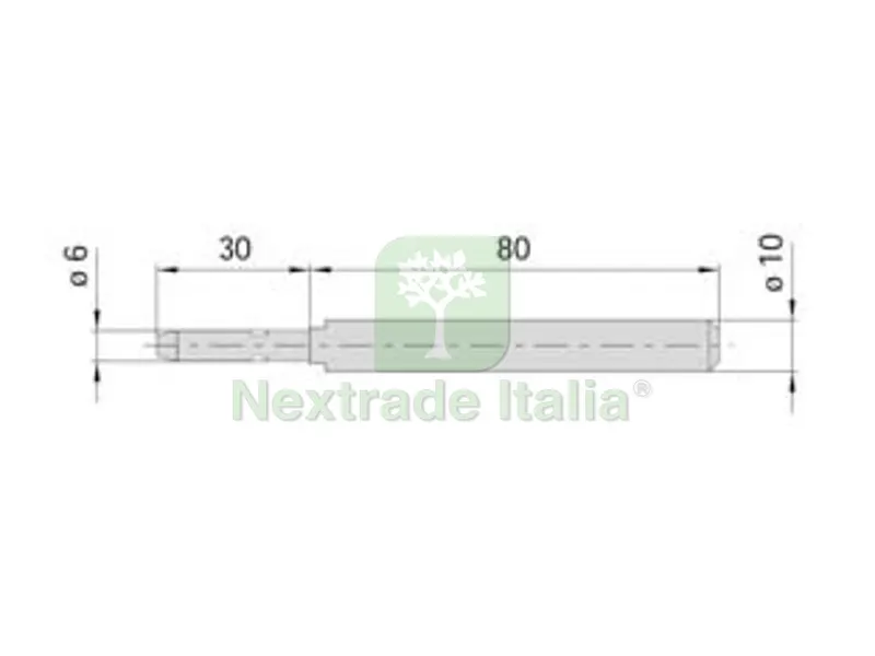 4PZ PUNTALE MONOBLOCCO PER ASTA — Punte, frese e dischi — rif. FERX.FER88329 4PZ PUNTALE MONOBLOCCO PER ASTA — Punte, frese e dischi — rif. FERX.FER88329