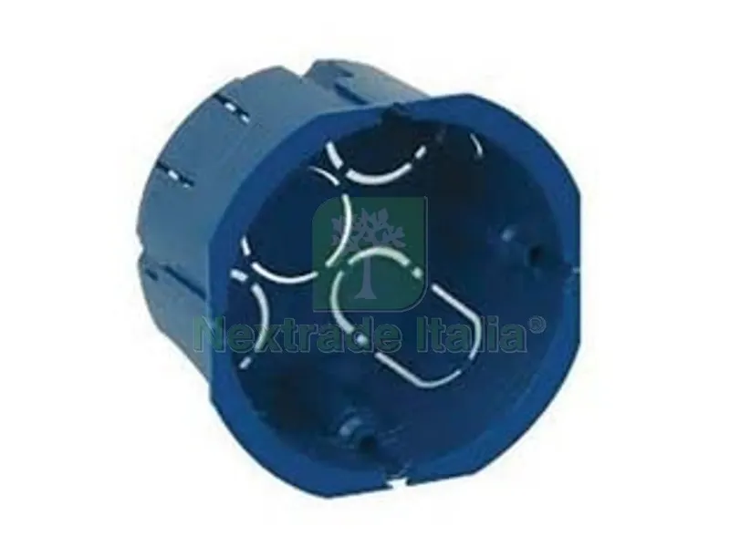 25PZ SCATOLA DA INCASSO TONDA SENZA COPERCHIO - 1/2 posti - ? mm.65 — Canaline e centralini — rif. FERX.FER88824