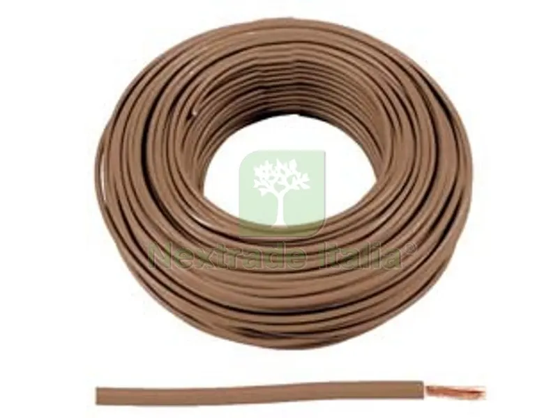 100MT Cavo Elettrico Unipolare Antifiamma Marrone FS17 - 1x mmq.6 colore marrone — Cavi e fili — rif. FERX.FER17954 100MT Cavo Elettrico Unipolare Antifiamma Marrone FS17 - 1x mmq.6 colore marrone — Cavi e fili — rif. FERX.FER17954