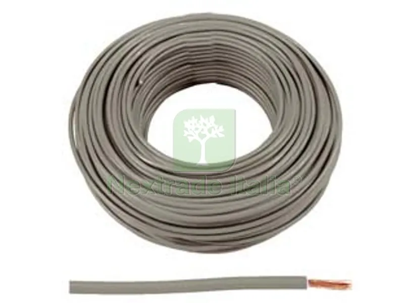 100MT Cavo Elettrico Unipolare Antifiamma Grigio FS17 - 1x mmq.6 colore grigio — Cavi e fili — rif. FERX.FER91961 100MT Cavo Elettrico Unipolare Antifiamma Grigio FS17 - 1x mmq.6 colore grigio — Cavi e fili — rif. FERX.FER91961