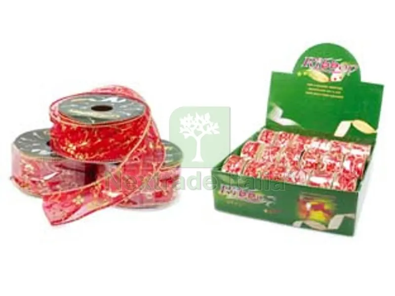 32PZ Bobine di Nastro Decorativo Rosso — Casalinghi e organizzazione — rif. FERX.FER91077