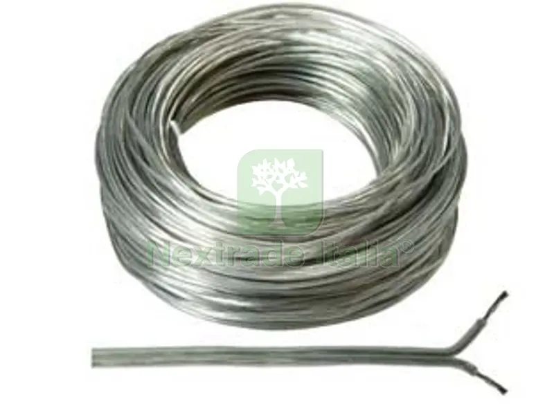 100MT Cavo Elettrico Bipolare Piattina Costa Stretta Argento - 2x mmq.0,50 colore argento — Cavi e fili — rif. FERX.FER91992 100MT Cavo Elettrico Bipolare Piattina Costa Stretta Argento - 2x mmq.0,50 colore argento — Cavi e fili — rif. FERX.FER91992
