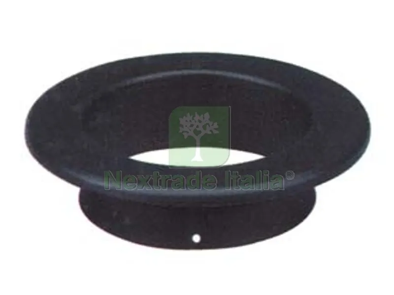 ROSONE PORCELLANATO PER STUFE A LEGNA NERO OPACO PESANTE MM.1,2 - ? cm.15 — Irrigazione — rif. FERX.FER26680 ROSONE PORCELLANATO PER STUFE A LEGNA NERO OPACO PESANTE MM.1,2 - ? cm.15 — Irrigazione — rif. FERX.FER26680