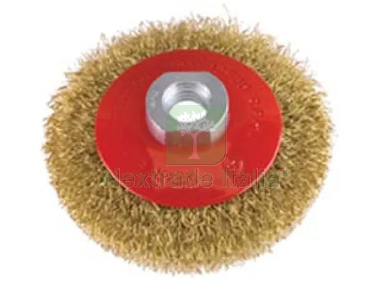 2BLISTER SPAZZOLA CIRCOLARE CONICA FILI IN ACCIAIO - ? mm.120 PG 468.00 — Punte, frese e dischi — rif. FERX.FER92753 2BLISTER SPAZZOLA CIRCOLARE CONICA FILI IN ACCIAIO - ? mm.120 PG 468.00 — Punte, frese e dischi — rif. FERX.FER92753
