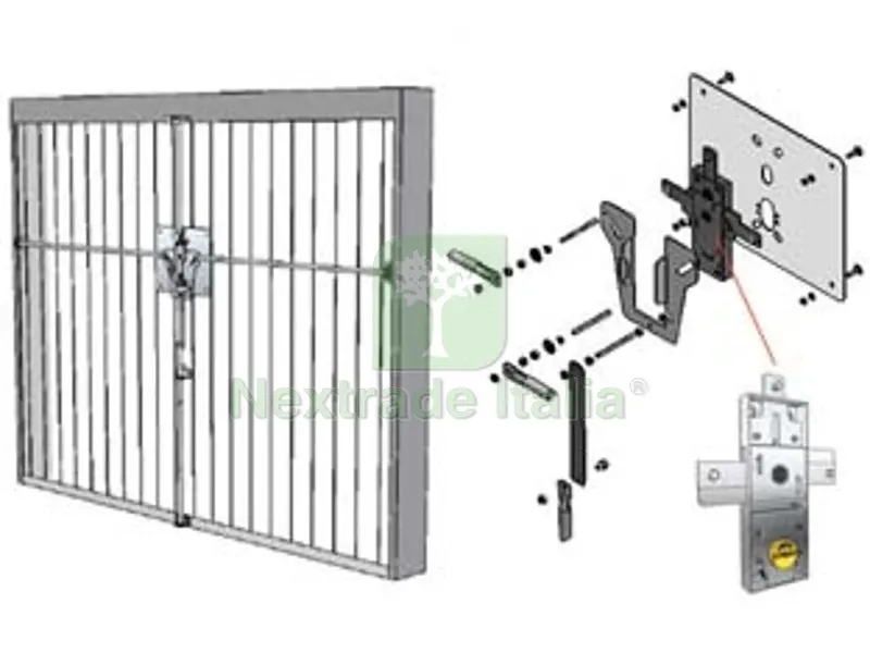 Kit Sicurezza Serratura Serranda Basculante Doppia Mappa K8653 — Chiavi grezze e duplicati — rif. FERX.FER95167