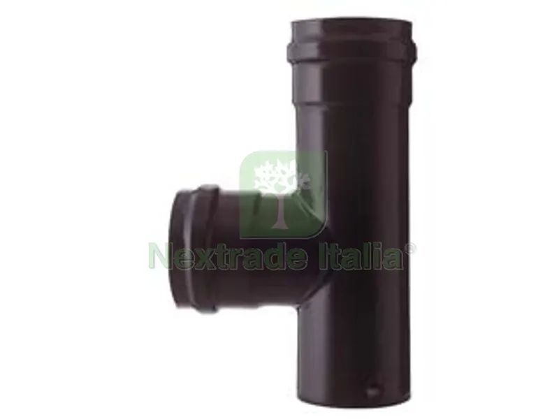 RACCORDO A "T" F/F PER STUFE A PELLET NERO OPACO PESANTE MM.1,2 - ? cm.8 — Tubi e raccordi — rif. FERX.FER97161 RACCORDO A "T" F/F PER STUFE A PELLET NERO OPACO PESANTE MM.1,2 - ? cm.8 — Tubi e raccordi — rif. FERX.FER97161