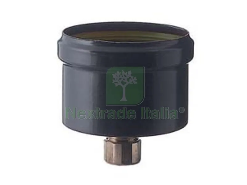 Tappo Scarico Condensa per Stufe a Pellet Nero Opaco - ? cm.8, mm.1,2 — Stufe e camini — rif. FERX.FER97246