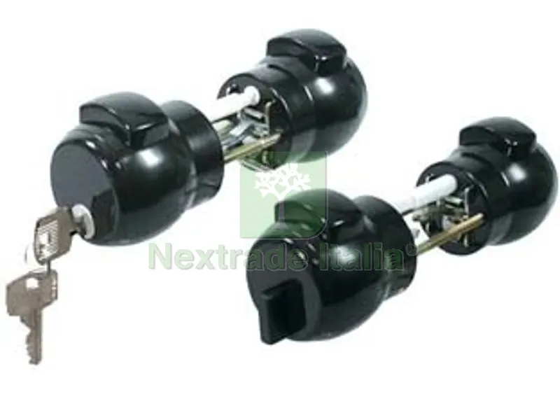 Pomolo Premi e Apri con Chiave Nero 13NE - colore nero art.13NE — Maniglie e pomelli — rif. FERX.FER98748