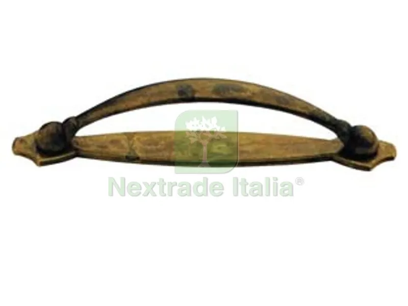 5PZ Maniglie per Mobili Fisse MOD.18900 in Ottone Anticato - mm. 89x18h. - interfori mm.64 — Maniglie e pomelli — rif. FERX.FER99141 5PZ Maniglie per Mobili Fisse MOD.18900 in Ottone Anticato - mm. 89x18h. - interfori mm.64 — Maniglie e pomelli — rif. FERX.FER99141