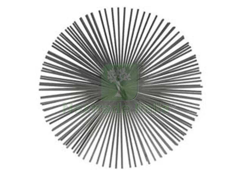2PZ Scovolo Tondo in Acciaio Piatto - ø cm.25 — Tempo libero outdoor — rif. FERX.FER100915 2PZ Scovolo Tondo in Acciaio Piatto - ø cm.25 — Tempo libero outdoor — rif. FERX.FER100915