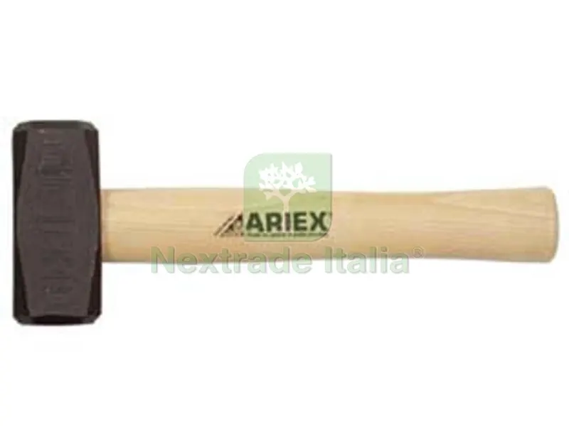 MAZZETTA CON MANICO IN LEGNO gr.1500 testa forgiata in acciaio C 45 temprata, verniciata con polveri epossidiche, bloccaggio con cuneo in acciaio, manico verniciato — Cunei e spaccalegna manuali — rif. FERX.FER174664 MAZZETTA CON MANICO IN LEGNO gr.1500 testa forgiata in acciaio C 45 temprata, verniciata con polveri epossidiche, bloccaggio con cuneo in acciaio, manico verniciato — Cunei e spaccalegna manuali — rif. FERX.FER174664