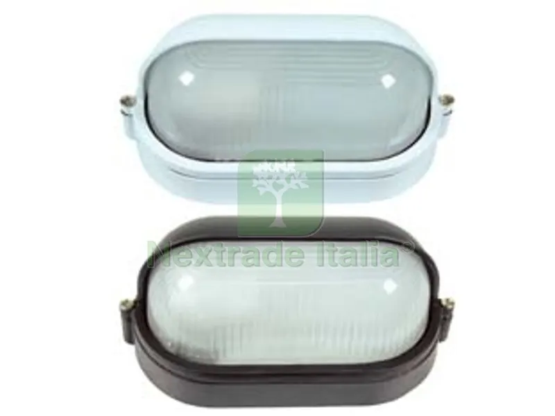 Plafoniera a Palpebra in Alluminio per Esterno - 60w IP54 mm.210x105x110h. bianco — Illuminazione — rif. FERX.FER102803