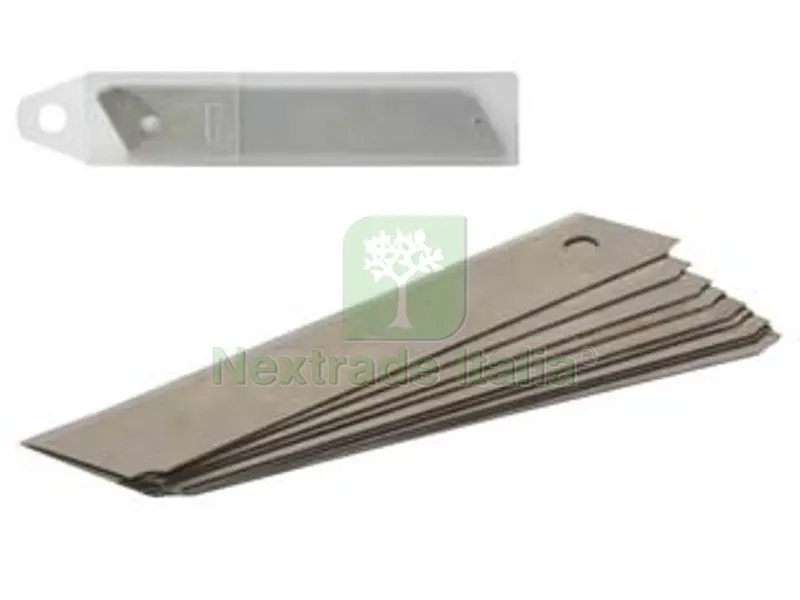 6BLISTER Lame di Ricambio per Cutter - mm.25 in astuccio da 10 pz. — Articoli per ufficio — rif. FERX.FER104098