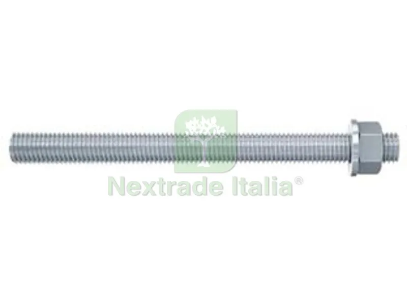 10PZ BARRA FILETTATA DADO E ROSETTA "FIS A" - FIS A ? mm.8x110 — Bulloni, dadi e rondelle — rif. FERX.FER105170 10PZ BARRA FILETTATA DADO E ROSETTA "FIS A" - FIS A ? mm.8x110 — Bulloni, dadi e rondelle — rif. FERX.FER105170