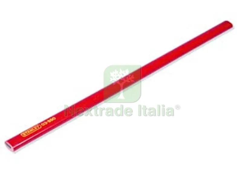 12PZ matita da falegname e muratore rossa mm.176 - (1-03-850) — Articoli per ufficio — rif. FERX.FER106306