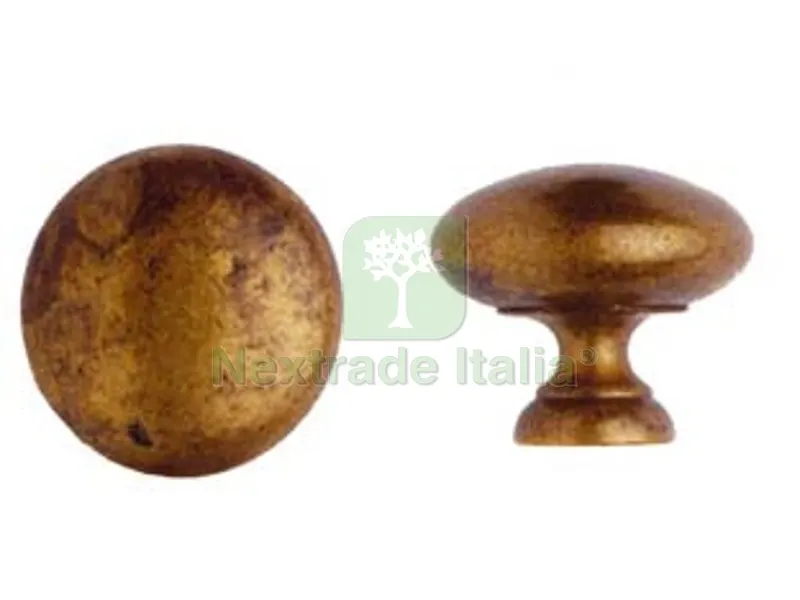 5PZ Pomoli per Mobili MOD.24228 in Ottone Anticato - ? mm.32 — Maniglie e pomelli — rif. FERX.FER211673