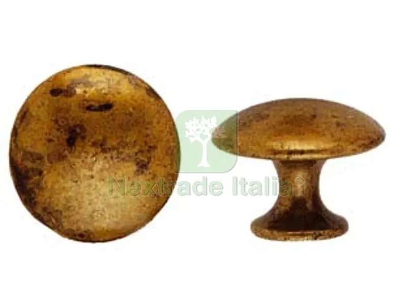 5PZ Pomoli per Mobili MOD.24220 in Zama Ottone Anticato - ? mm.25 — Maniglie e pomelli — rif. FERX.FER107631