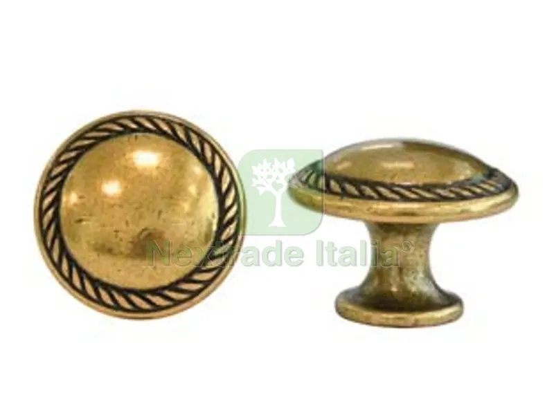 5PZ Pomoli per Mobili MOD.24223 in Zama Oro di Valenza - ? mm.25 — Maniglie e pomelli — rif. FERX.FER107655