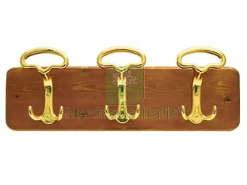 2PZ Portabiti Lady 3 Posti Noce/Oro - cm.48x16,5h. — Casalinghi e organizzazione — rif. FERX.FER108195