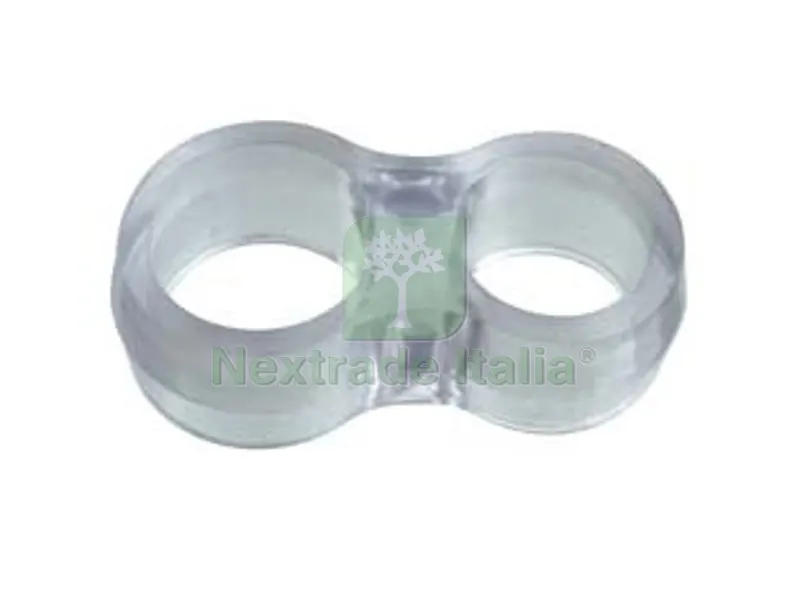 100PZ Paracolpi Antiurto Doppio per Maniglia - mm.47x25 — Maniglie e pomelli — rif. FERX.FER108430
