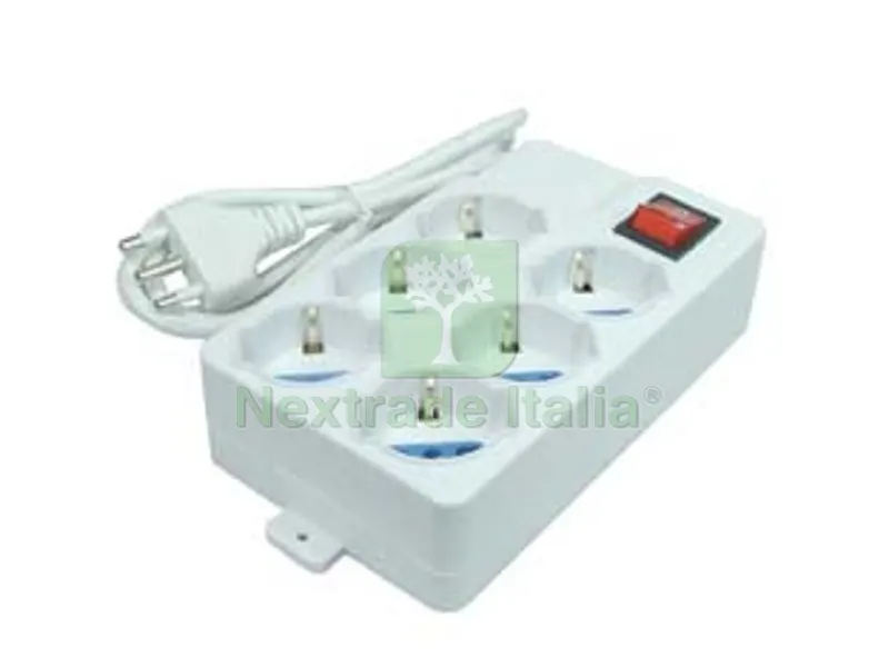 Multipresa 6 Posti con Schuko e con Interruttore — Interruttori e prese — rif. FERX.FER108829