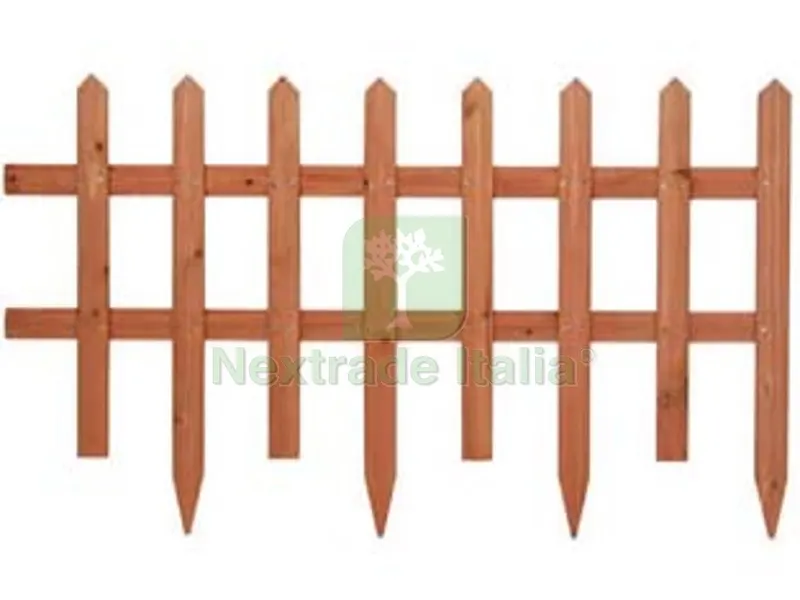 2PZ Steccato in Legno Tradizionale - cm.67x3,4x42h. — Staccionate e steccati — rif. FERX.FER224468