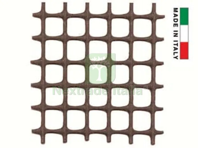 RETE IN PLASTICA QUADRA MARRONE MM.10X10 - maglia mm.10x10, altezza cm.100 — Reti e recinzioni — rif. FERX.FER110518 RETE IN PLASTICA QUADRA MARRONE MM.10X10 - maglia mm.10x10, altezza cm.100 — Reti e recinzioni — rif. FERX.FER110518