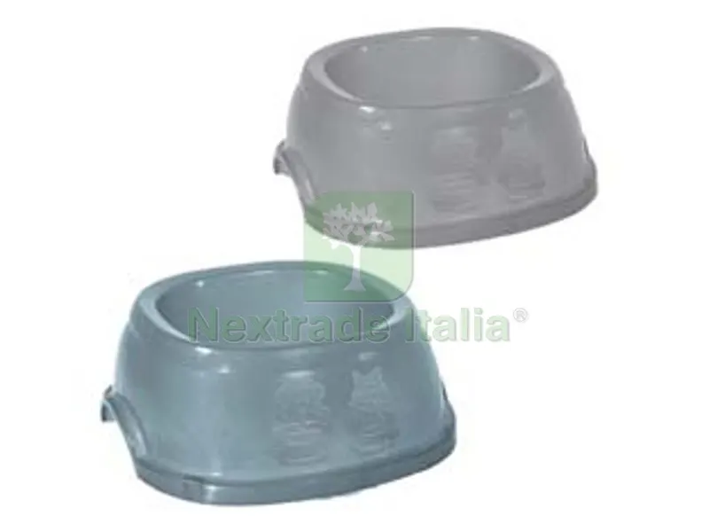 6PZ CIOTOLA IN PLASTICA PER ANIMALI DOMESTICI - cm.22xx22x8h. - lt.1 — Cucina e coltelleria — rif. FERX.FER111379