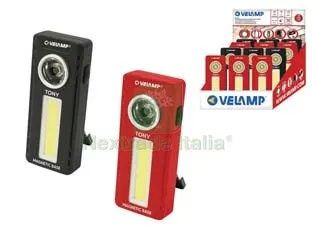 12PZ Torcia a LED da Lavoro Portatile Tony IS416 - 1w - 270 lumen - mm.110x50x30h — Illuminazione — rif. FERX.FER112376 12PZ Torcia a LED da Lavoro Portatile Tony IS416 - 1w - 270 lumen - mm.110x50x30h — Illuminazione — rif. FERX.FER112376