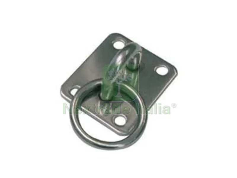 4PZ Cavallotto a Maglia Tonda con Anello Saldato ART.925 — Ganci, moschettoni e anelli — rif. FERX.FER112611