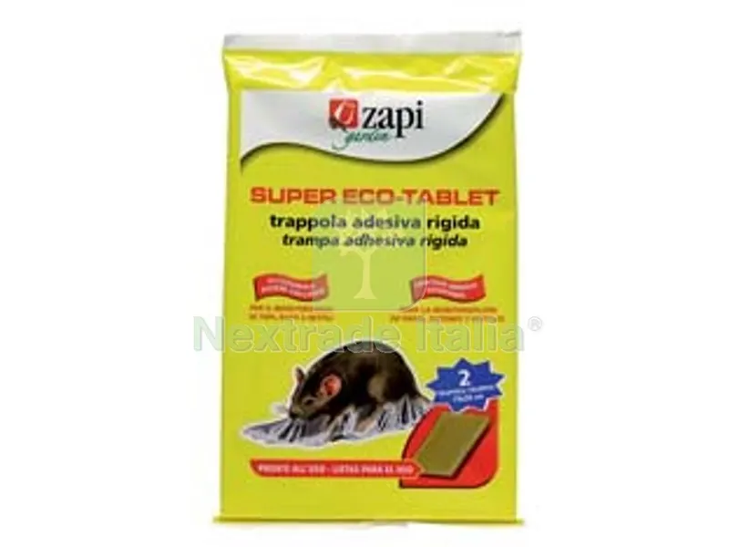 24CF colla per topi super eco-tablet - busta con 2 tavolette adesive da cm.20x30 — Adesivi e sigillanti — rif. FERX.FER114080