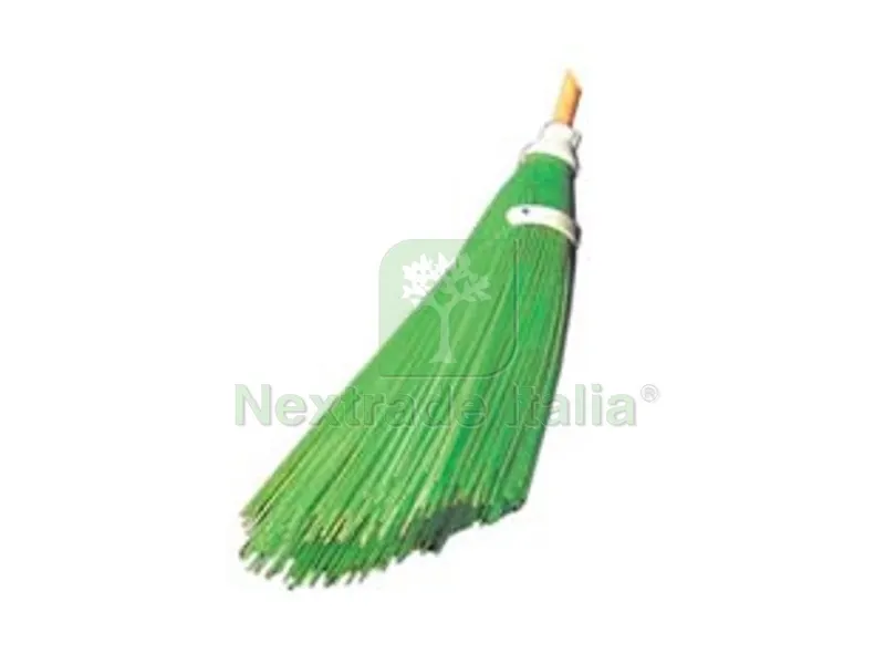 3PZ Scopa da Netturbino a Fili Verde in Polipropilene con Taglio Inclinato - cm.58h. peso gr.550 — Casalinghi e organizzazione — rif. FERX.FER114301 3PZ Scopa da Netturbino a Fili Verde in Polipropilene con Taglio Inclinato - cm.58h. peso gr.550 — Casalinghi e organizzazione — rif. FERX.FER114301