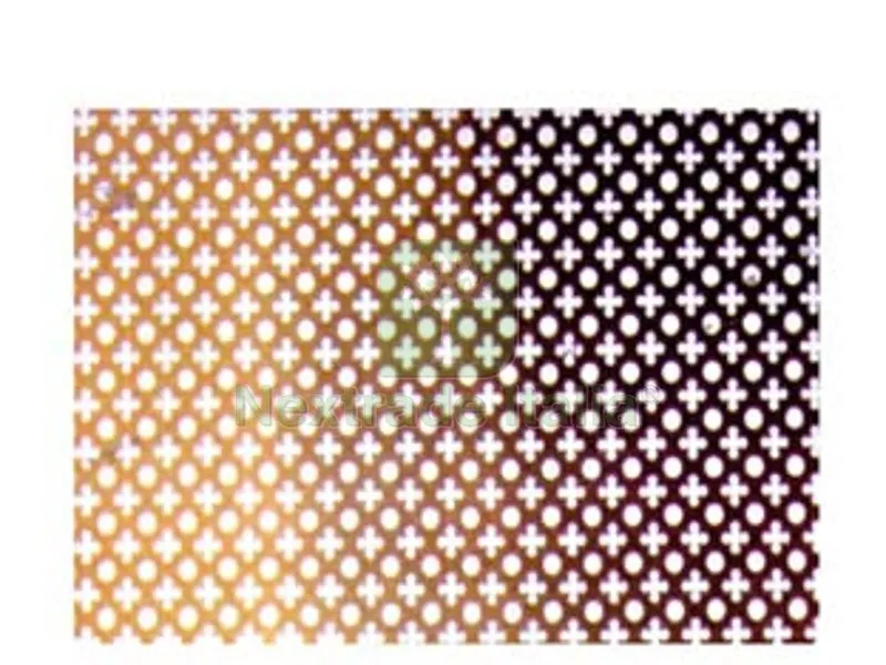 LAMIERA TRAFORATA ANODIZZATA - bronzo — Isolanti e reti — rif. FERX.FER114585