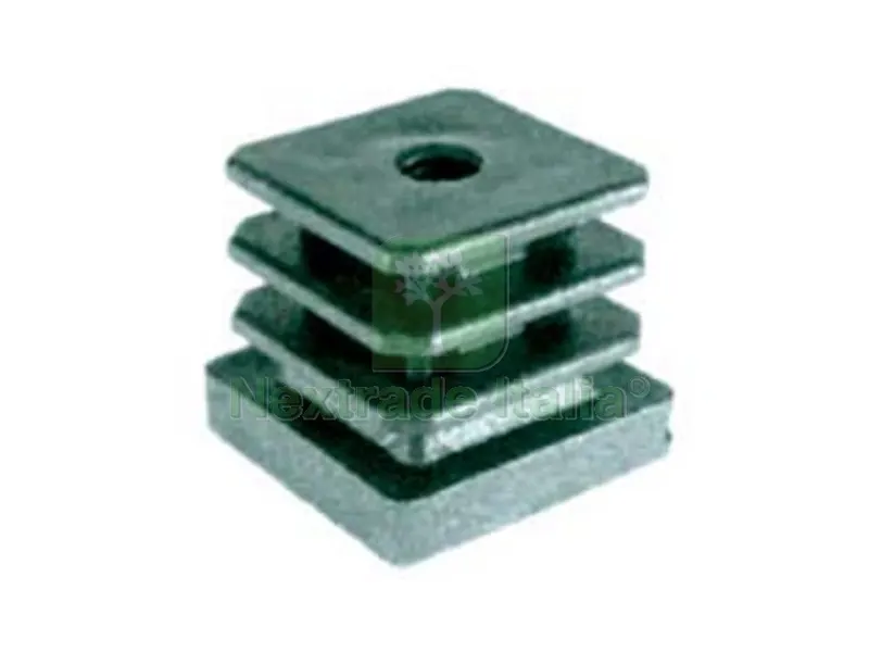 10PZ PUNTALI ALETTATI E FILETTATI INTERNI PER TUBO QUADRO - mm.40x40x30h. - filetto interno mm.10 — Punte, frese e dischi — rif. FERX.FER116336